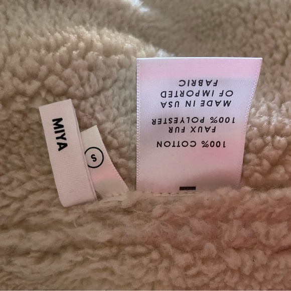 GRLFRND denim faux fur jacket size small - Picture 4 of 5